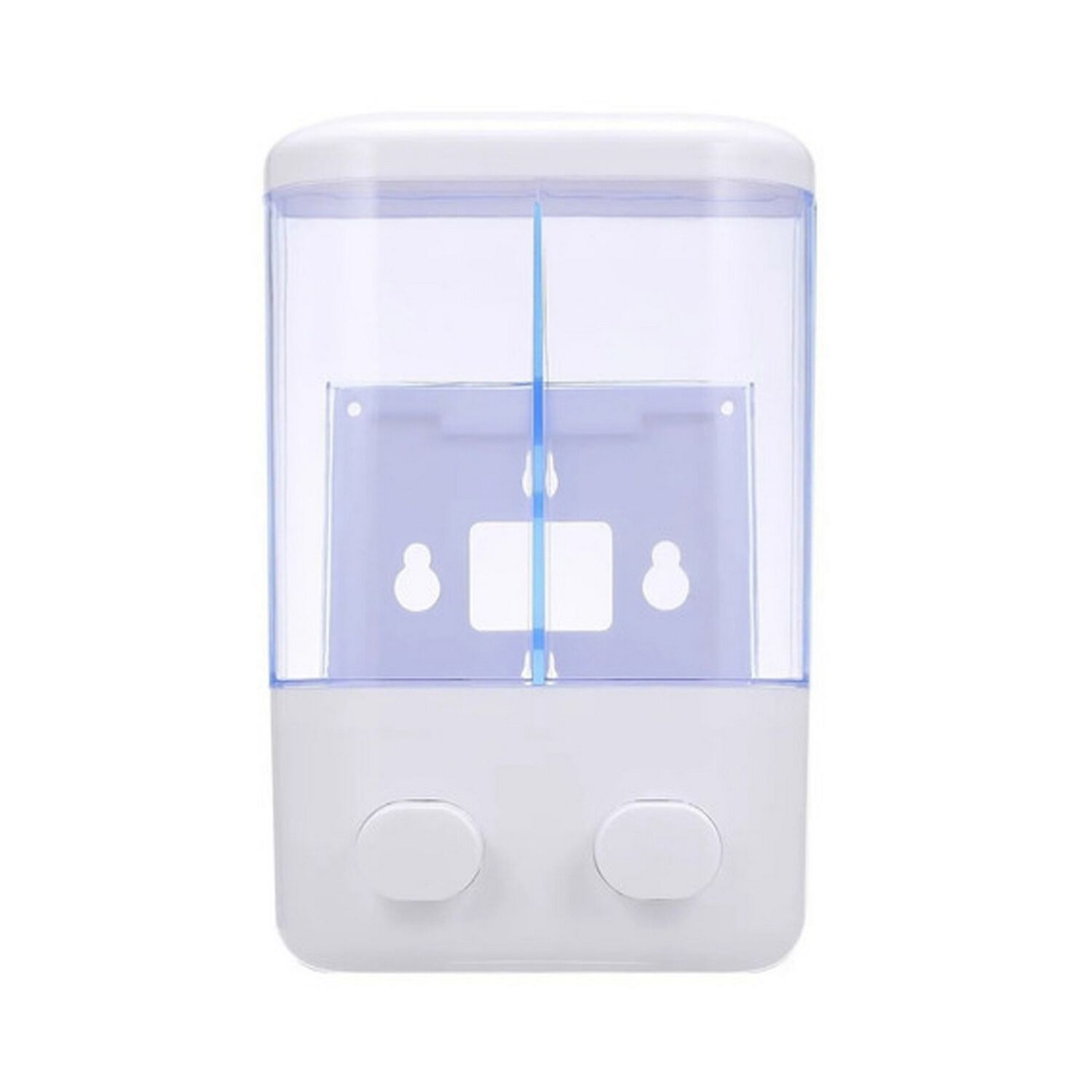 Dispensador Jab&oacute;n Ba&ntilde;o Doble Blanco image number 0.0