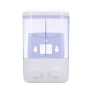 Dispensador Jab&oacute;n Ba&ntilde;o Doble Blanco