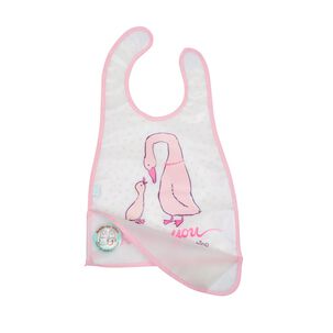 Babero De Alimentacion Bambino Patos Blanco
