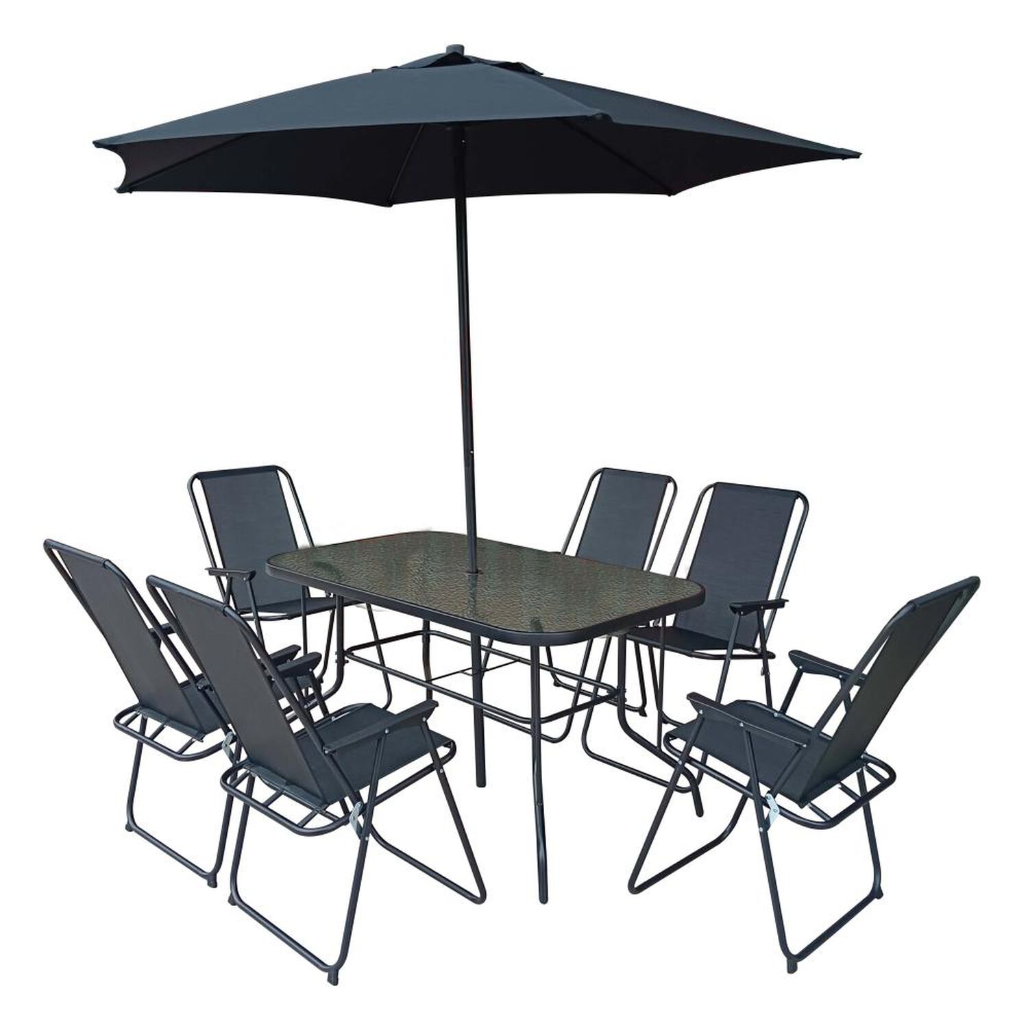 Juego De Terraza Casaideal Garden / 6 Sillas + Quitasol image number 10.0