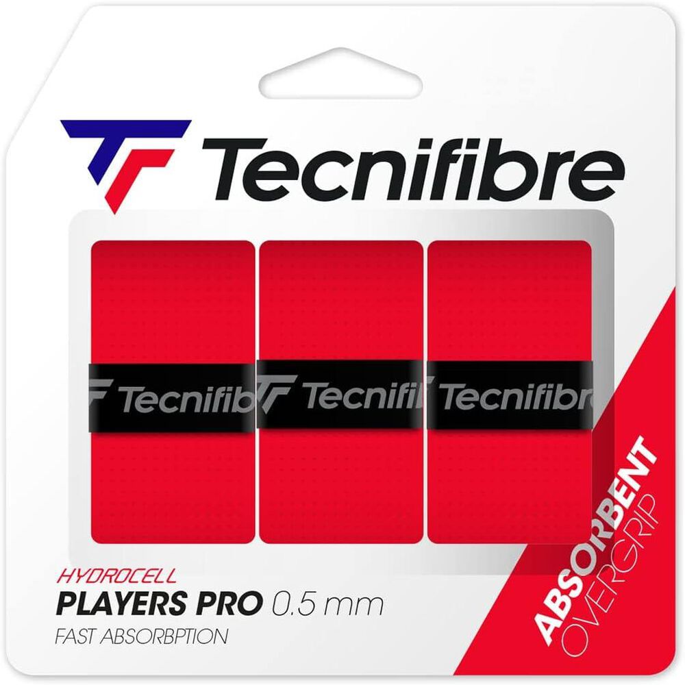 Overgrip Tecnifibre Players Pro Red 0.5 X3 image number 0.0