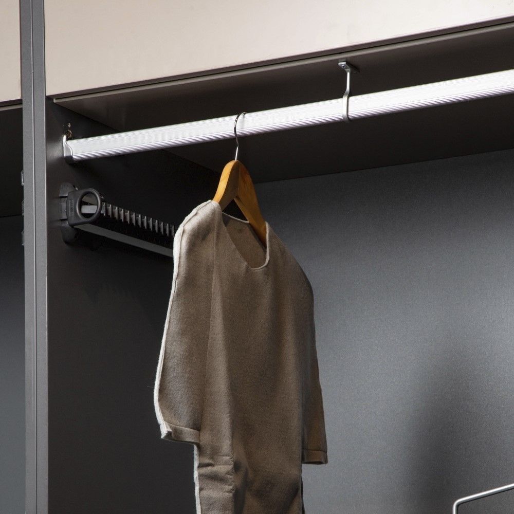 Pack Barra Closet 1500 Mm Más Soportes Hbt Aluminio image number 1.0