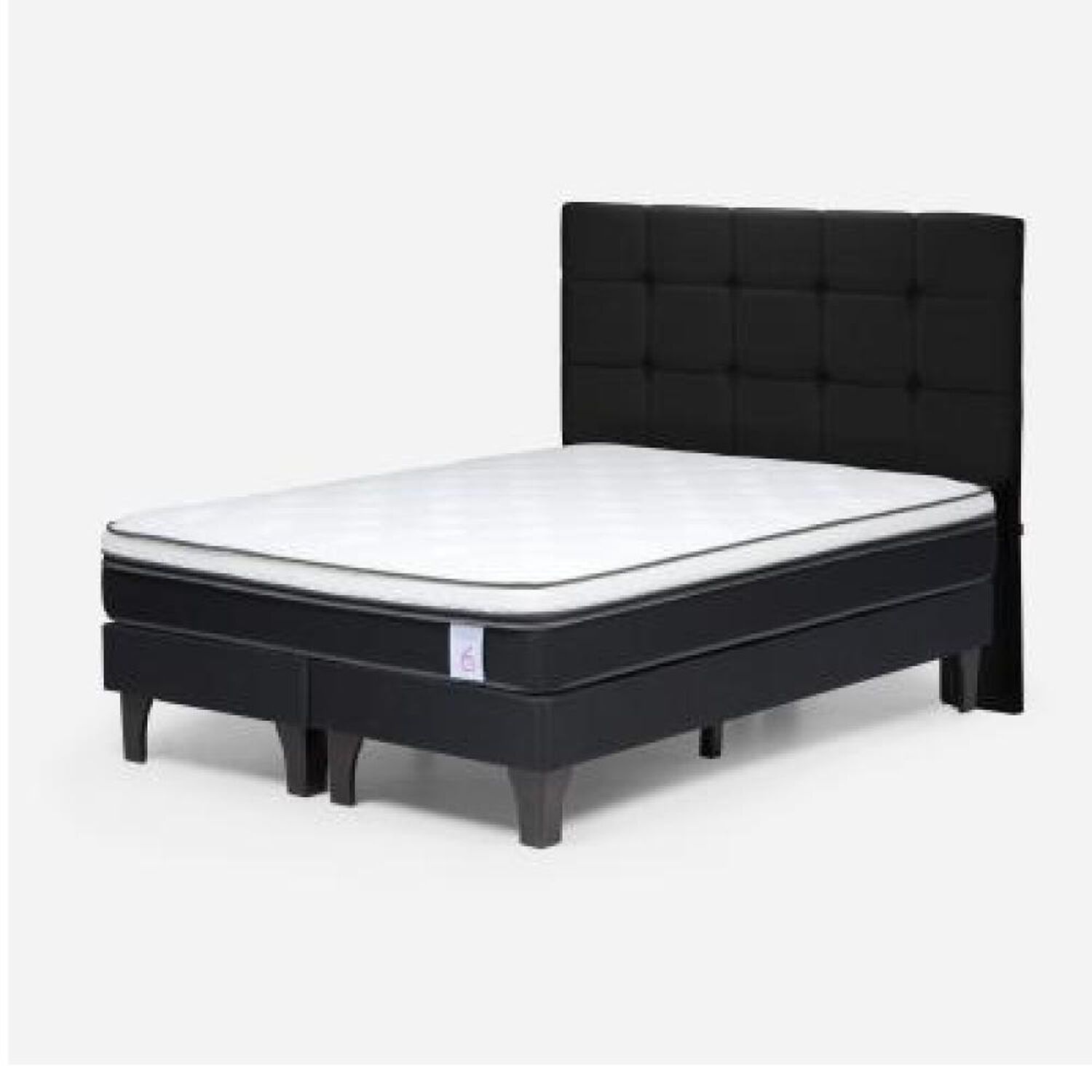 Cama Europea Rosen New Style 6 / 2 Plazas / Base Dividida + Respaldo image number 8.0