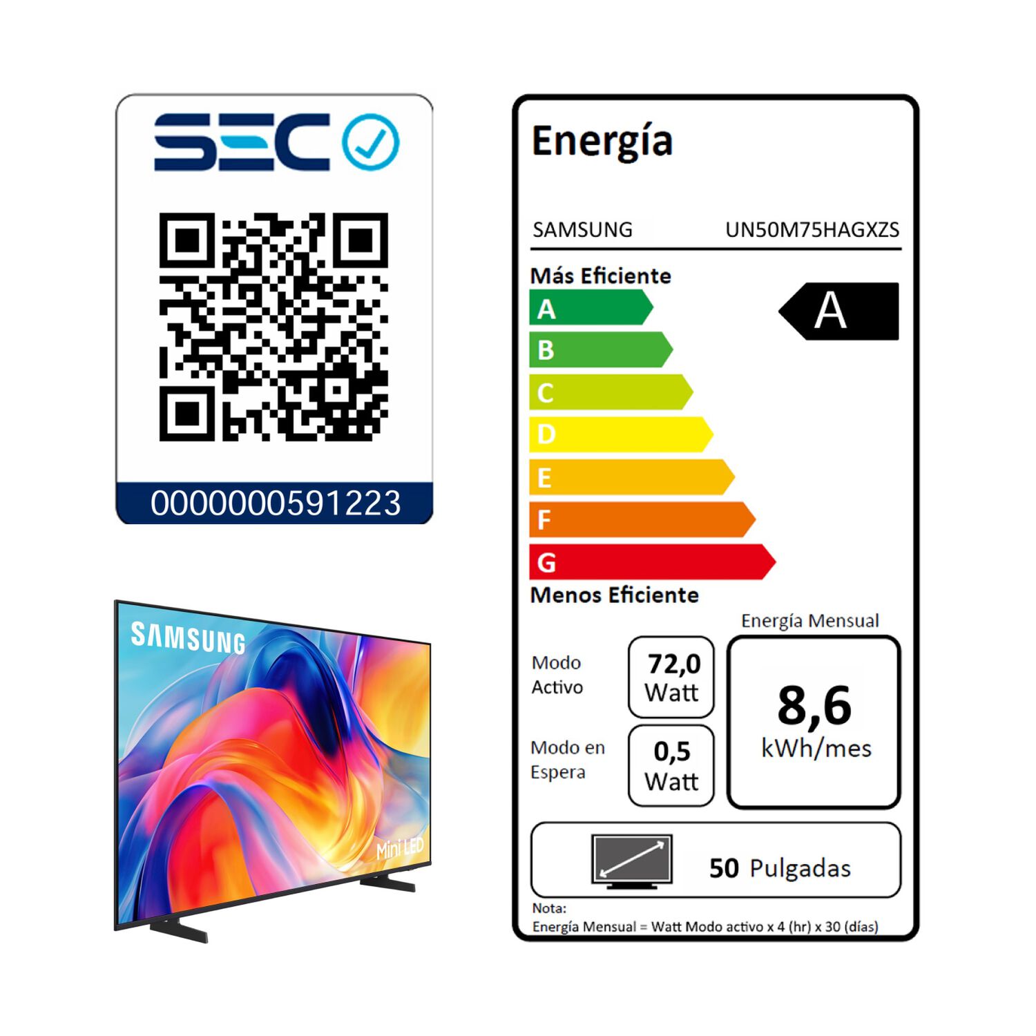50 Mini Led M75h 4k Samsung Smart Tv 2026 image number 8.0