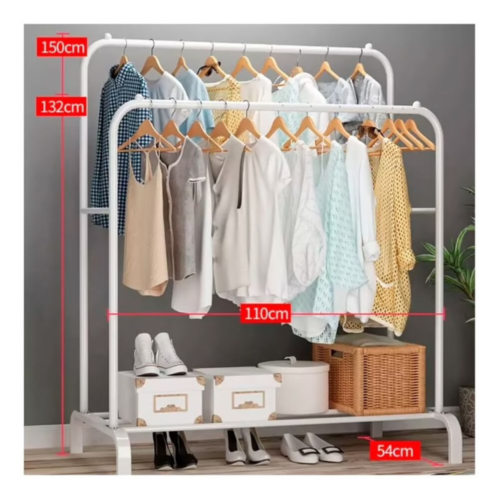 Perchero Organizador Colgante Doble Barra Tendedero Colgador image number 6.0