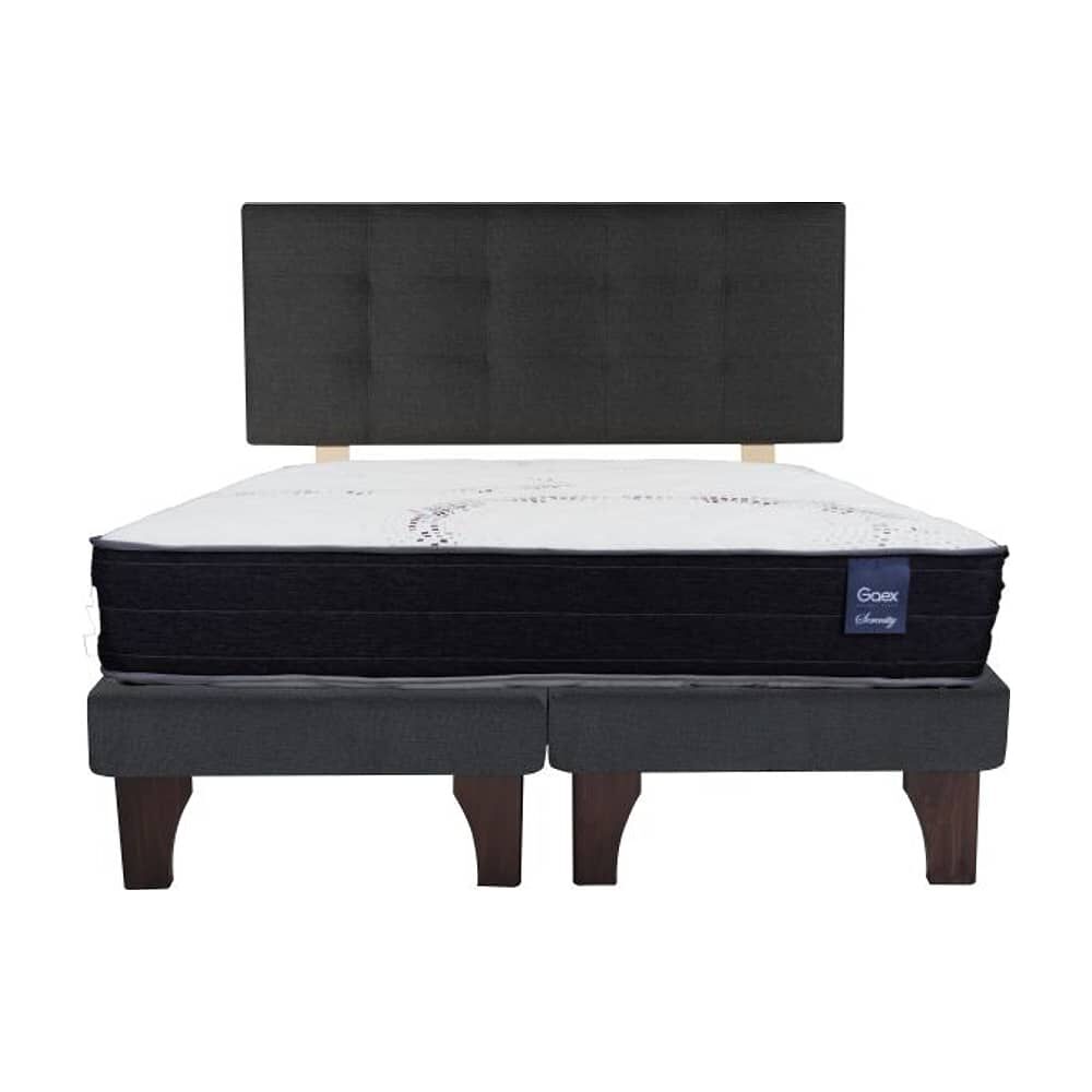 Cama Europea 2 Plazas 190 Respaldo Ginebra image number 3.0