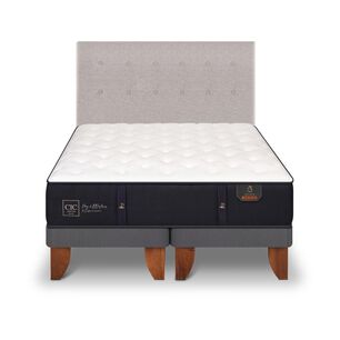 Cama Europea Cic Premium / 2 Plazas / Base Dividida + Respaldo