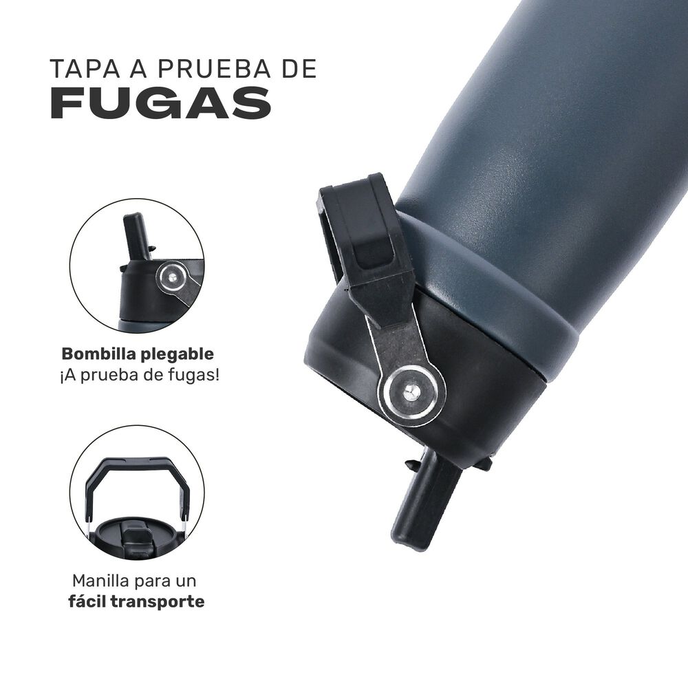 Botella T&eacute;rmica Insulada Lhotse Adventure 650ml Black image number 3.0