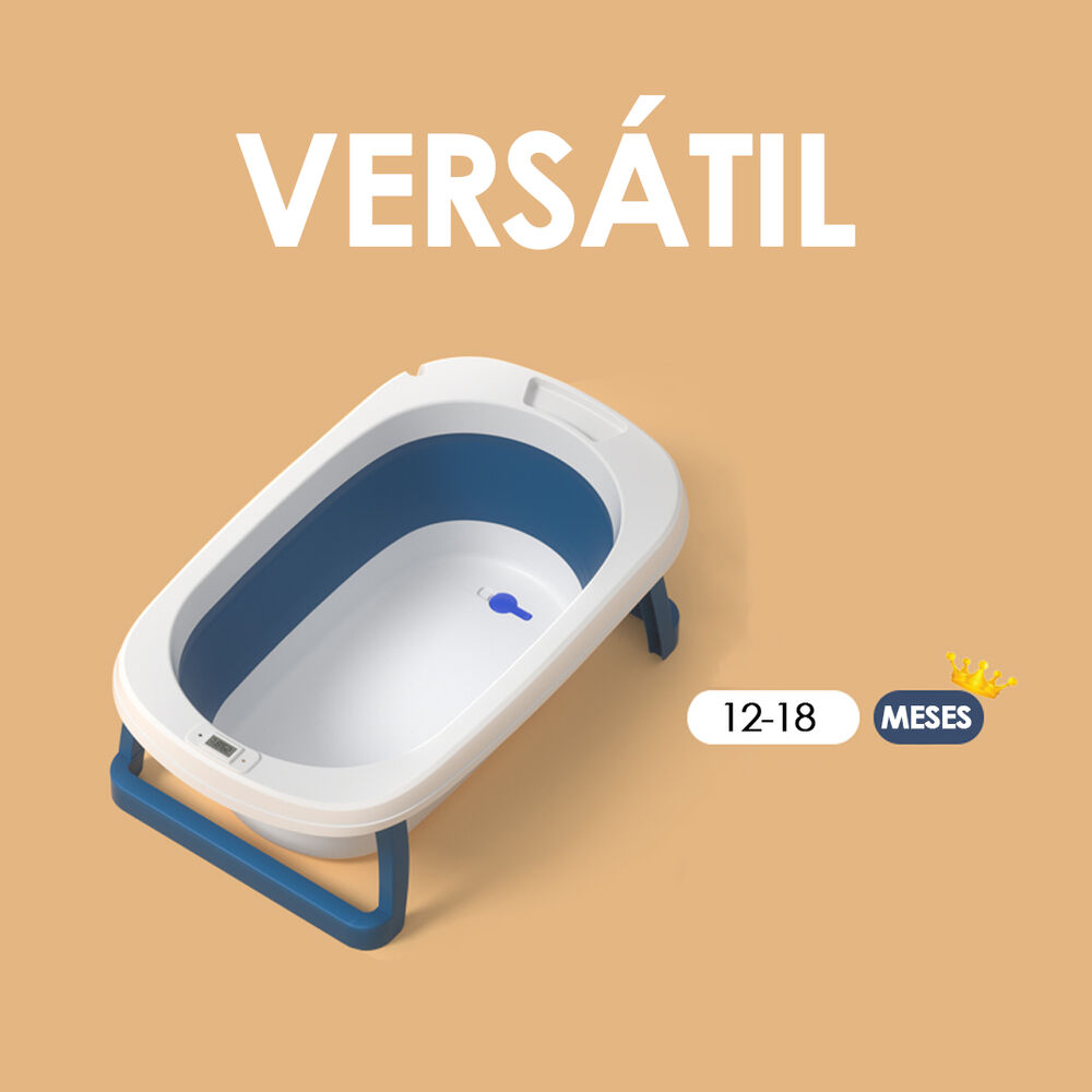 Ba&ntilde;era Plegable Beb&eacute; Con Termometro Y Mas Amarillo Babymine image number 2.0
