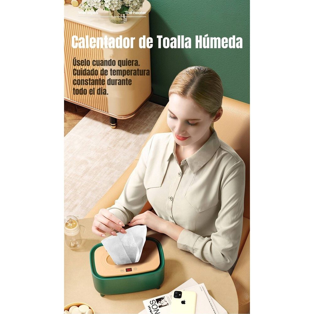 Calentador De Toallas H&uacute;medas Wipes Blanco By Lubabycas image number 1.0