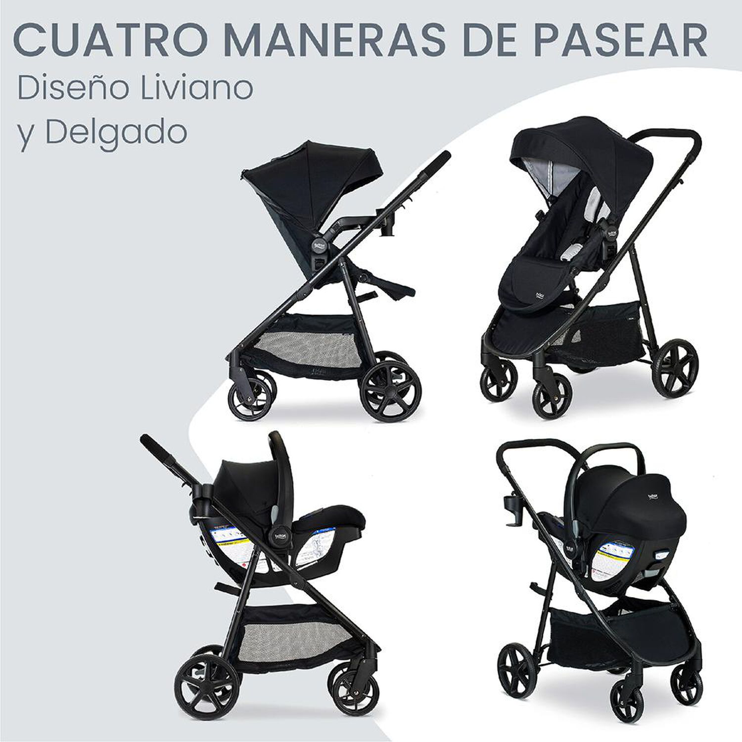 Coche Travel System Britax Brook Willow image number 3.0