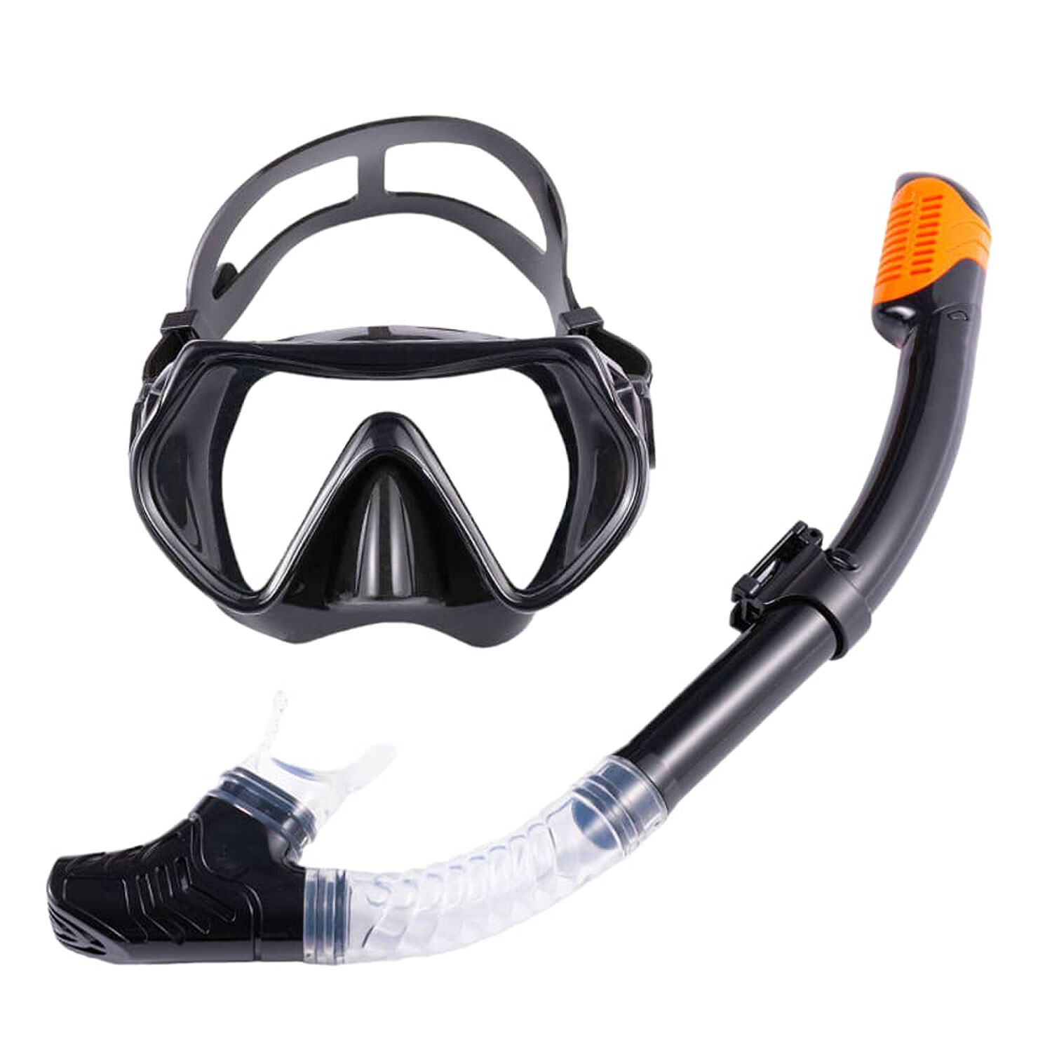 Mascara De Buceo Anti Fugas De Vidrio Templado Con Snorkel image number 5.0