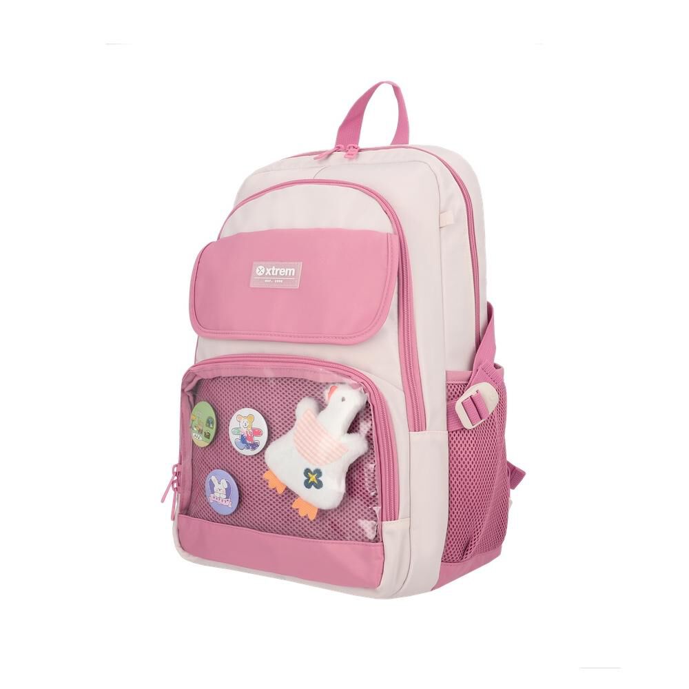 Mochila Notebook Xtrem Yuki 6xt Beige/rosado 15" image number 4.0