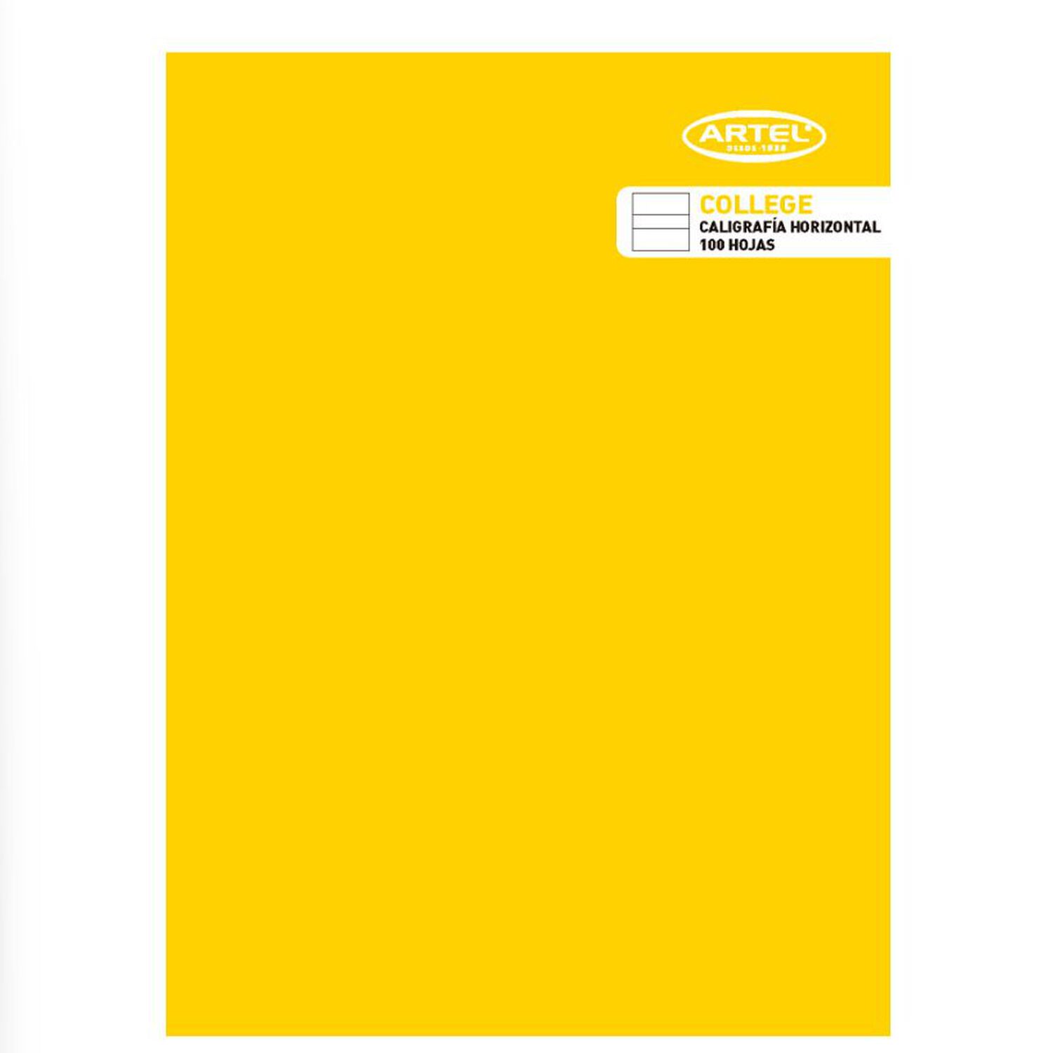 Cuaderno College Caligrafia Horizontal 100 Hojas Artel image number 3.0