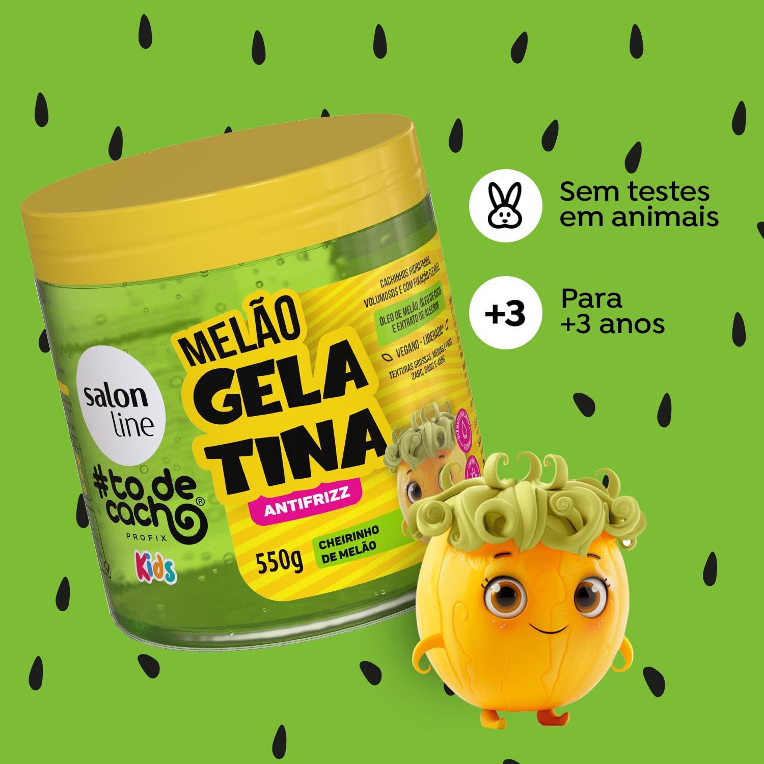 Gel Antifrizz Kids Melao 550 G Salon Line image number 2.0