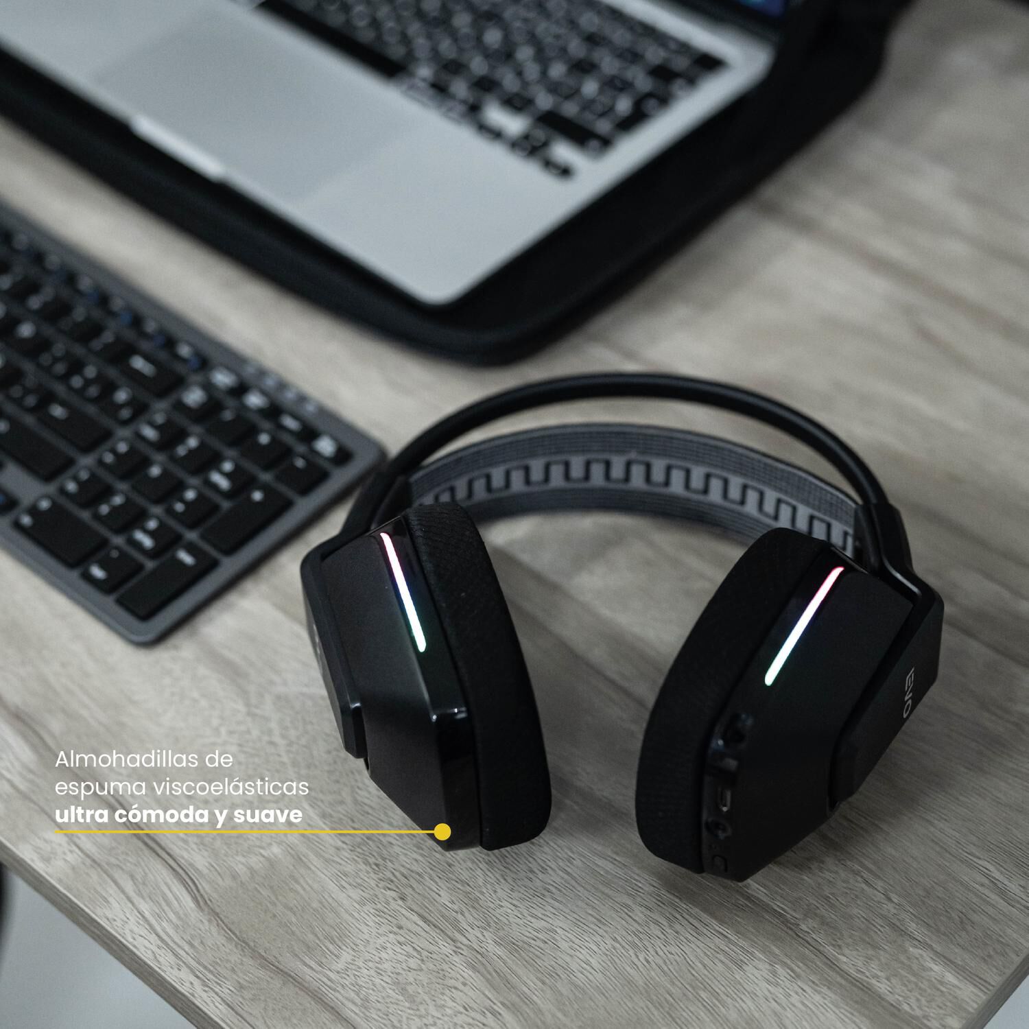 Aud&iacute;fono Gamer Inal&aacute;mbrico Zenit Elite Bluetooth Rgb Levo image number 4.0