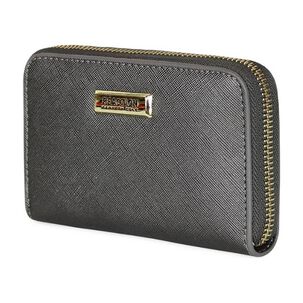 Billetera Mujer Trifold Gris Kenneth Cole