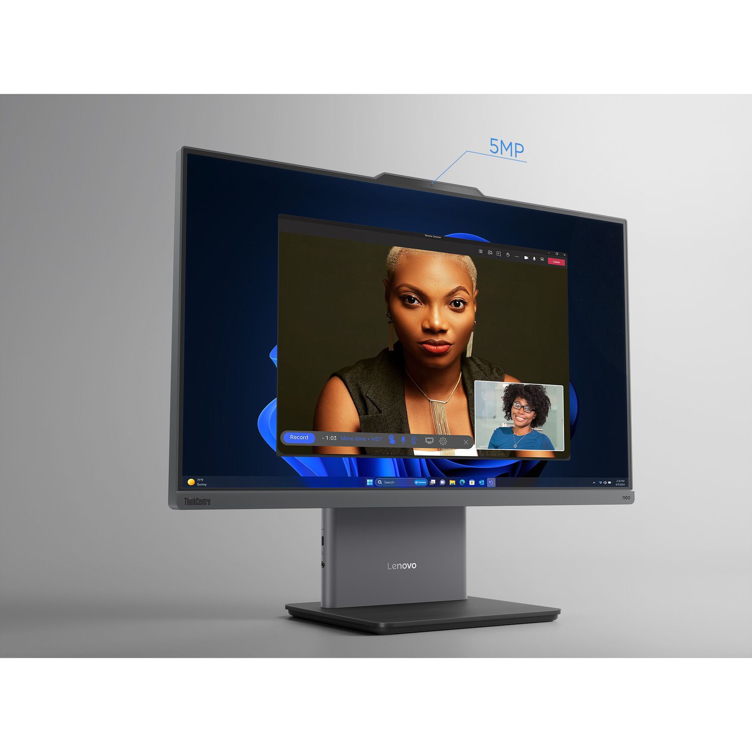 Aio Thinkcentre Neo 50a 5ta Gen Intel Core I7 16gb Ram 512gb Ssd 27'' W11 Pro image number 3.0