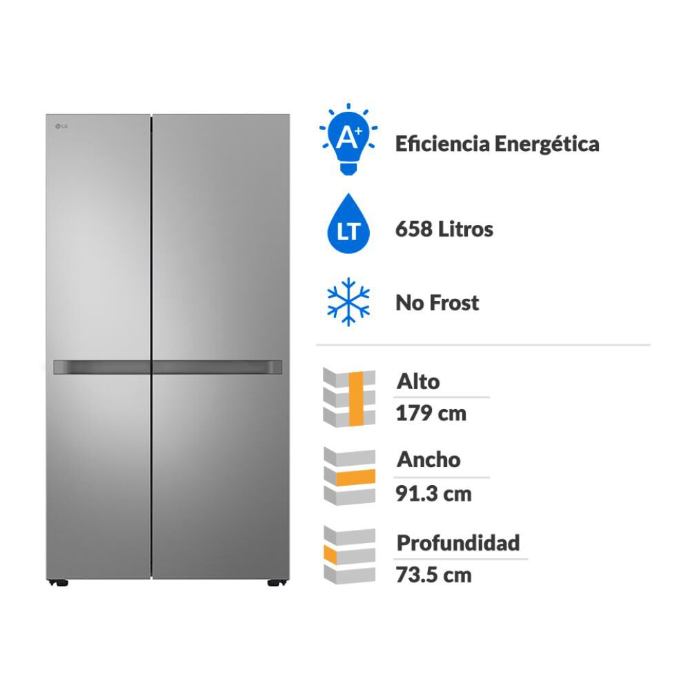 Refrigerador Side By Side LG GS66SBPY / No Frost / 658 L / A+ image number 1.0