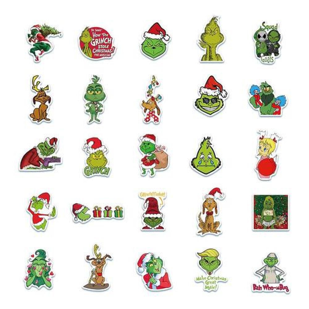 Set Stickers Calcomonias El Grinch, Odia Navidad image number 2.0