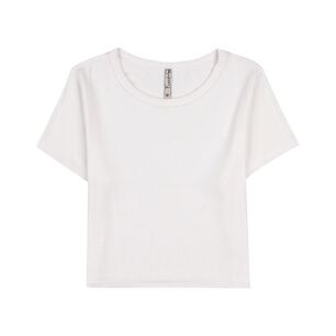 Polera Crop Manga Corta Cuello Redondo Mujer Freedom