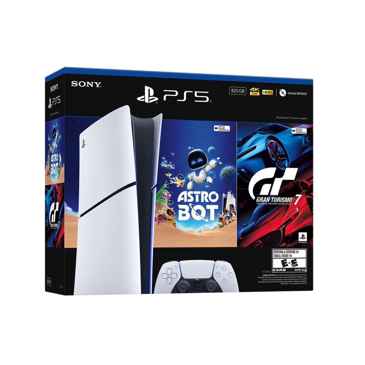 Consola PS5 Edici&oacute;n Digital 825 GB + Juego Astro Bot + Juego Gran Turismo 7 image number 1.0