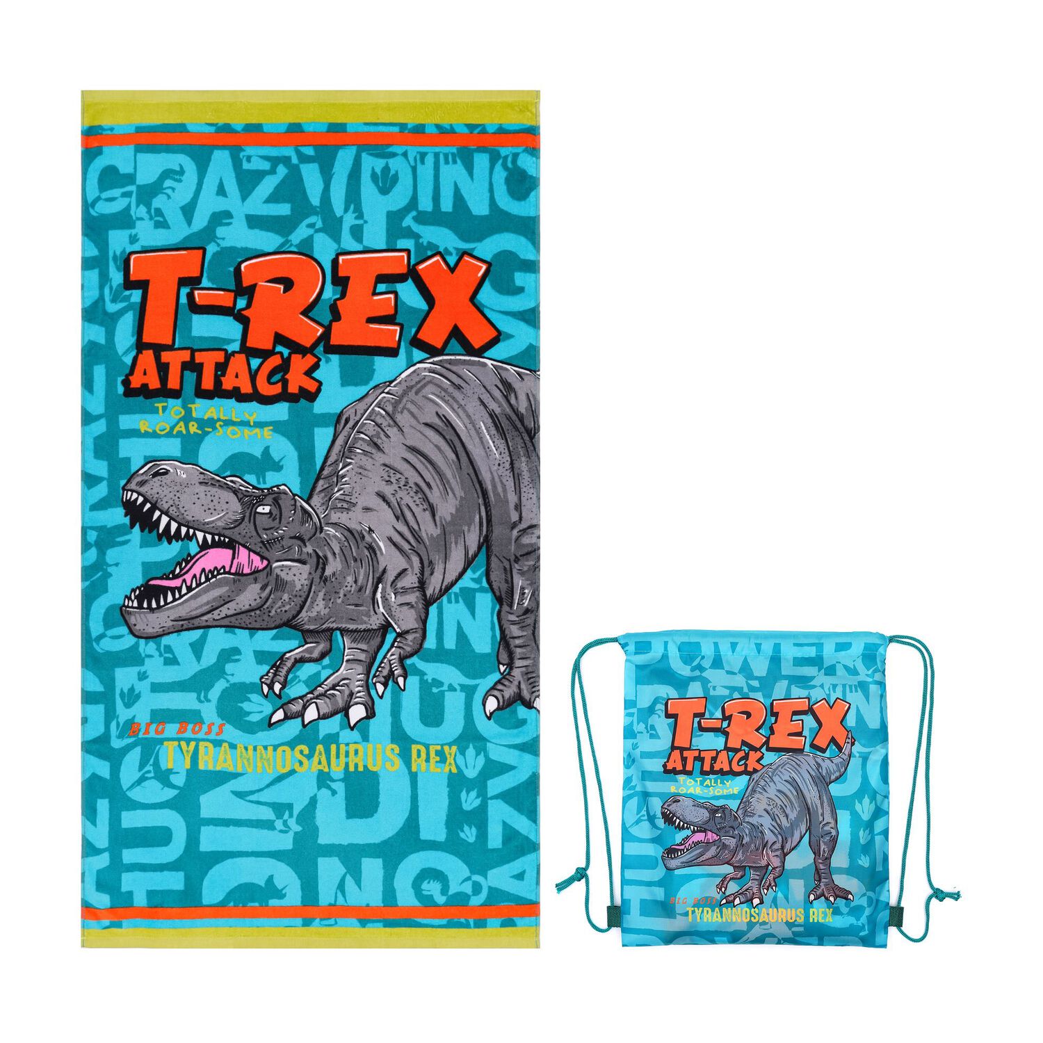 Toalla De Playa Casaideal Kids Trex 27 / 70x140 Cm image number 1.0