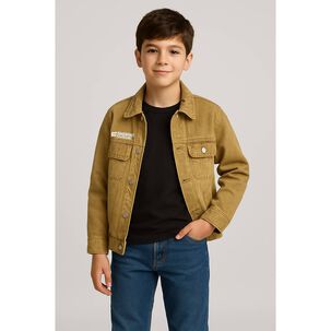 Chaqueta Mezclilla Ni&ntilde;o Look Urbano Y Funcional