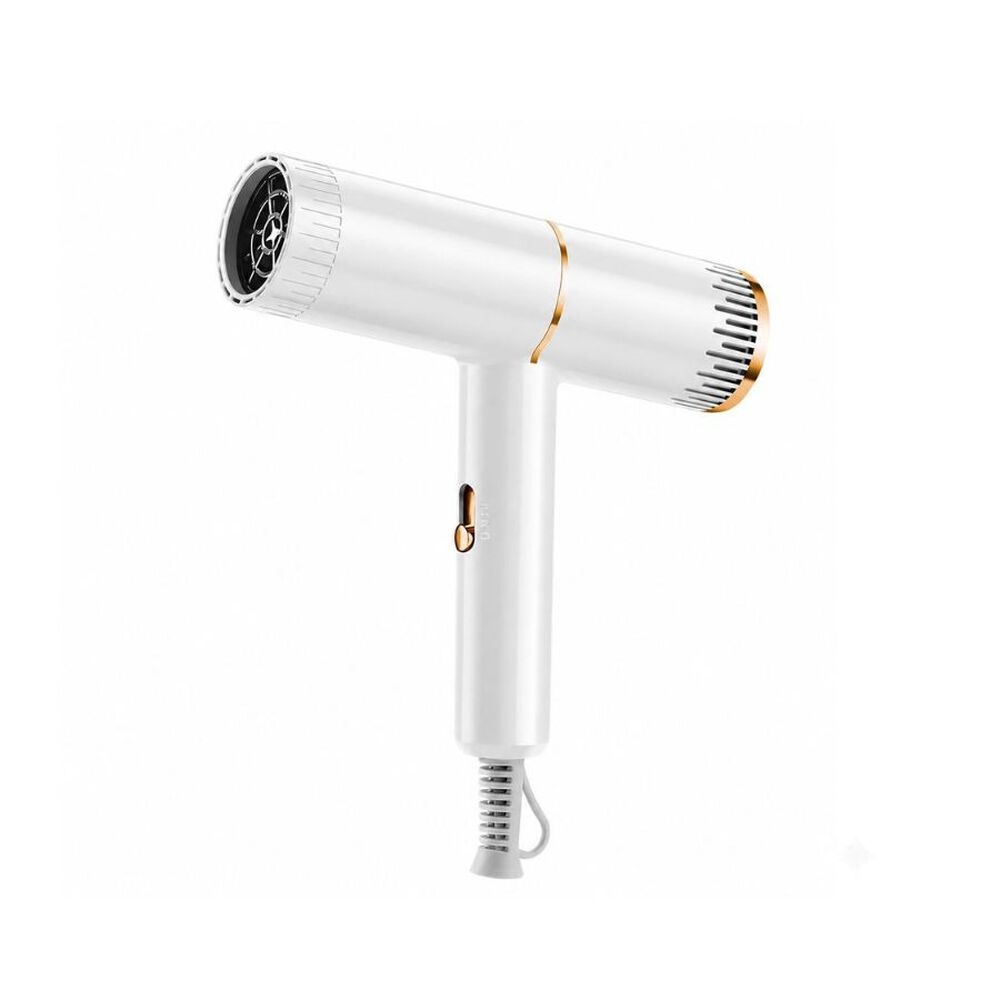GENERICO Secador De Pelo Portátil Diseño Cilíndrico Blanco
