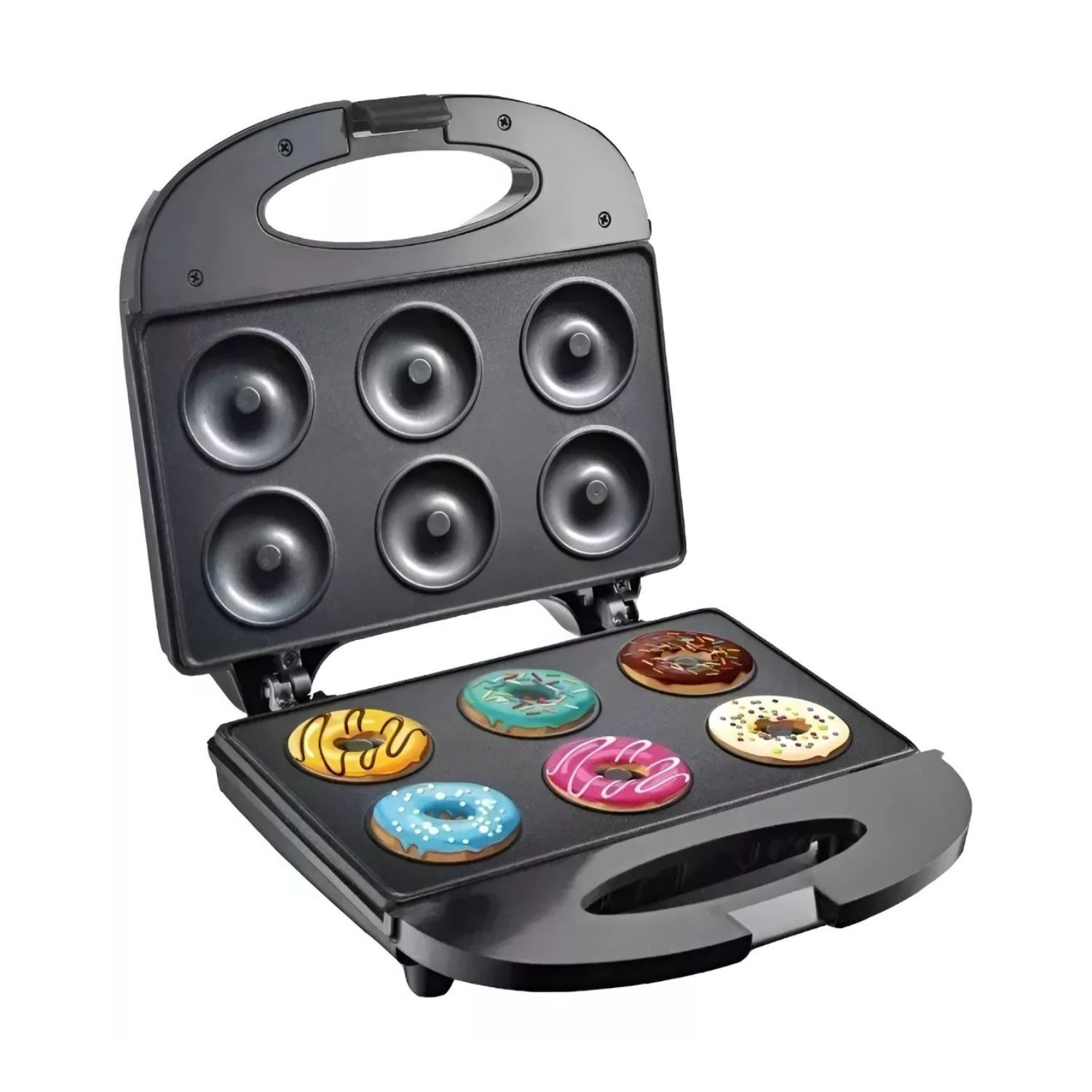 Maquina Para Hacer Donas Postres Donuts R247 Color Negro image number 2.0