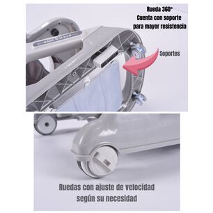 Andador Caminador 5 En 1 Con Apoya Pies Lubabycas Rosado