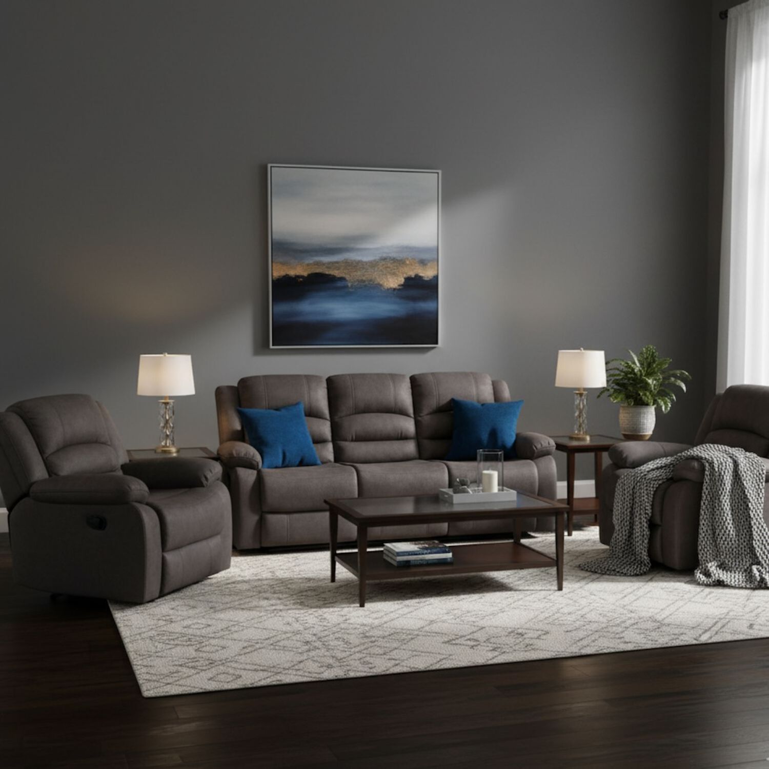 Living Reclinable 3 Cuerpos - Martell 1 Sof&aacute; 3 Cuerpos + 2 Bergers image number 0.0
