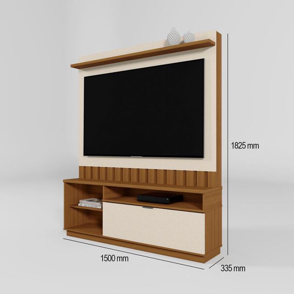 Rack Vekkahome Home Tv Diamantina / 1 Puerta