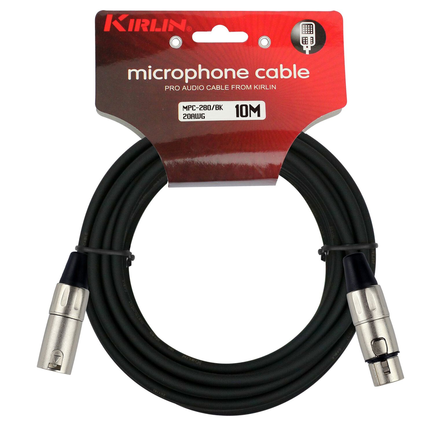 Cable Micr&oacute;fono Kirlin Serie C Xlr 10m Mpc-280-10 image number 1.0