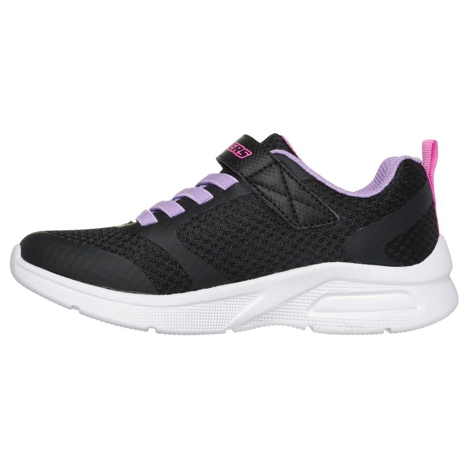 Zapatilla Infantil Ni&ntilde;a Skechers Microspec Max - Racer Gal Negro image number 2.0