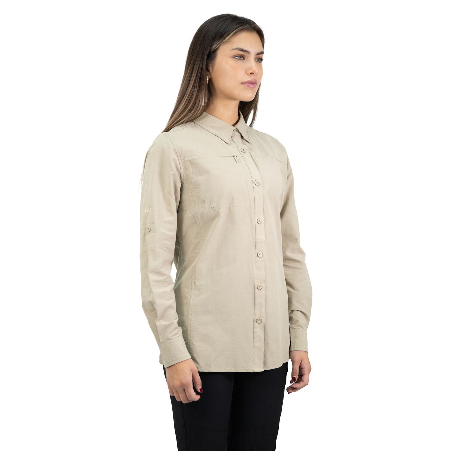 Camisa Hw Duck Dry Mujer Beige image number 1.0