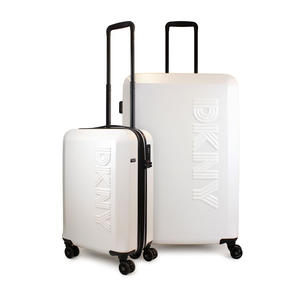 Pack 2 Maletas Donna Karan Lumina S 10kg + L 23kg Blanco Dkny image number 0.0