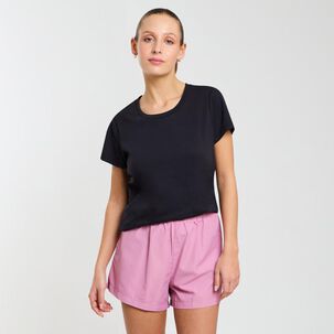 Polera Deportiva Manga Corta Cuello Redondo Mujer Wetland