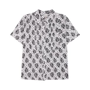 Blusa Lisa Manga Corta Cuello Camisero Bambula Mujer Geeps
