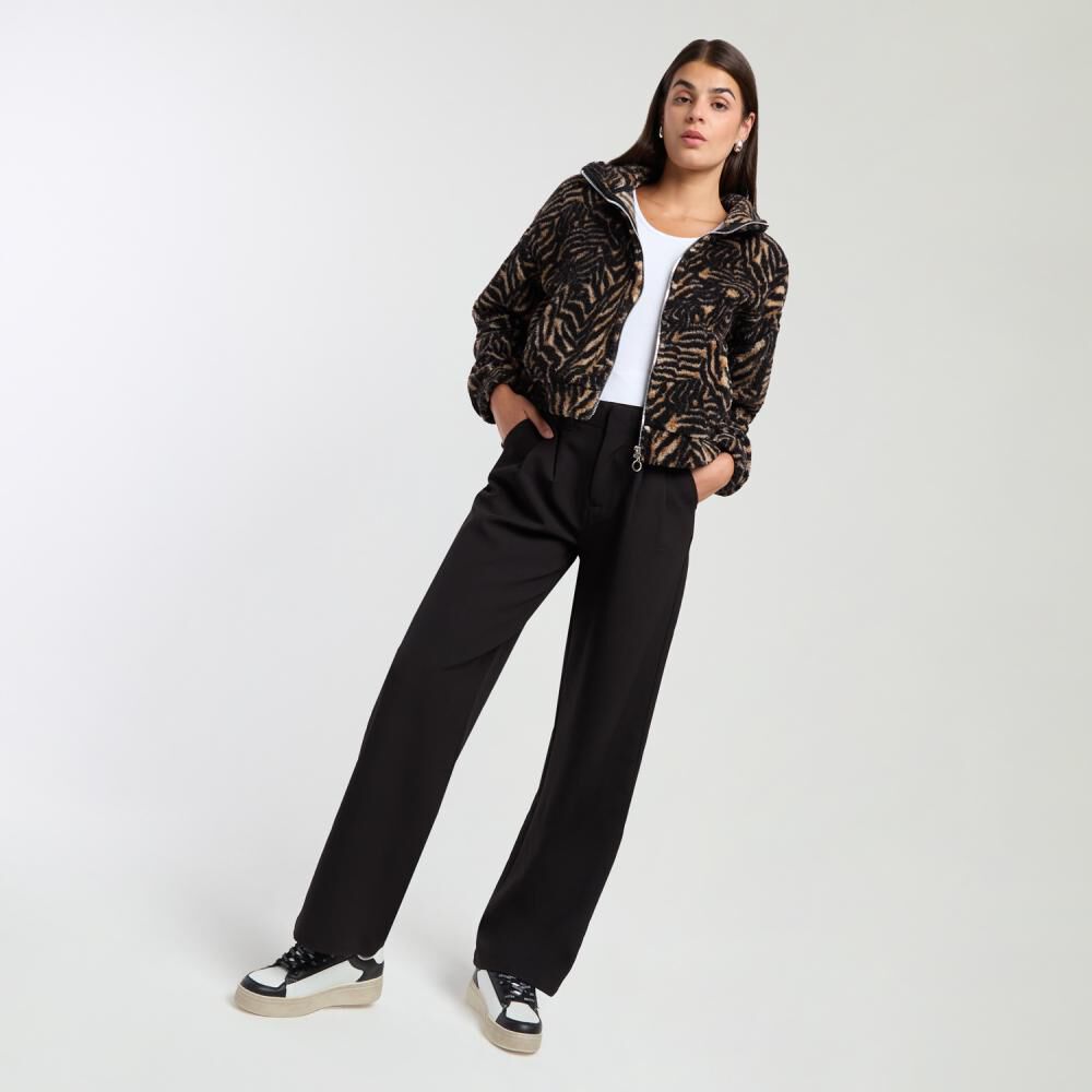 Polerón Chiporro Estampado Regular Cuello Alto Mujer Rolly Go image number 1.0