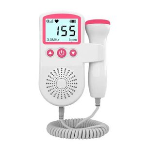 Monitor De Frecuencia Cardíaca Fetal Doppler Rosado