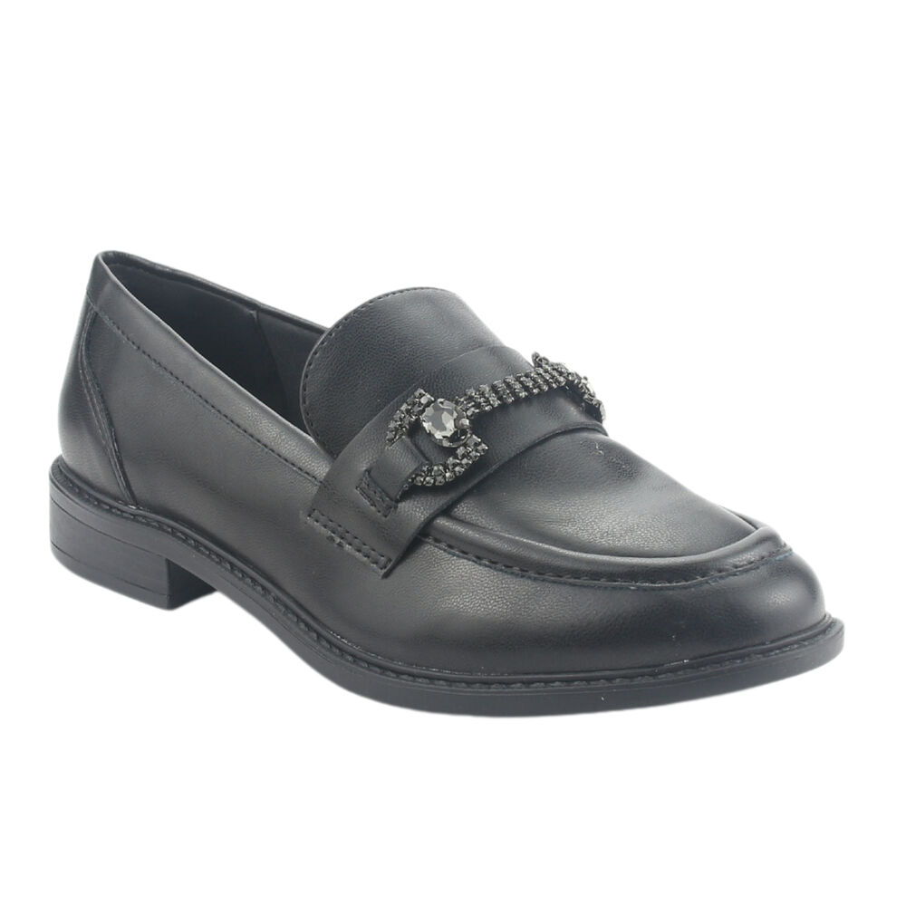 Mocasin Via Marte Mujer 077-004-01 Negro Casual image number 2.0