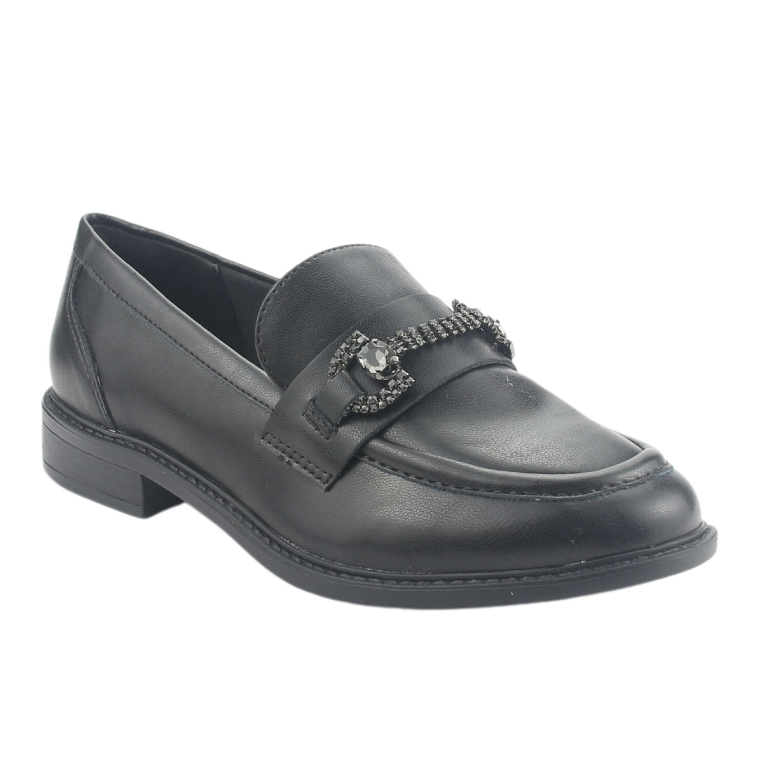Mocasin Via Marte Mujer 077-004-01 Negro Casual image number 2.0