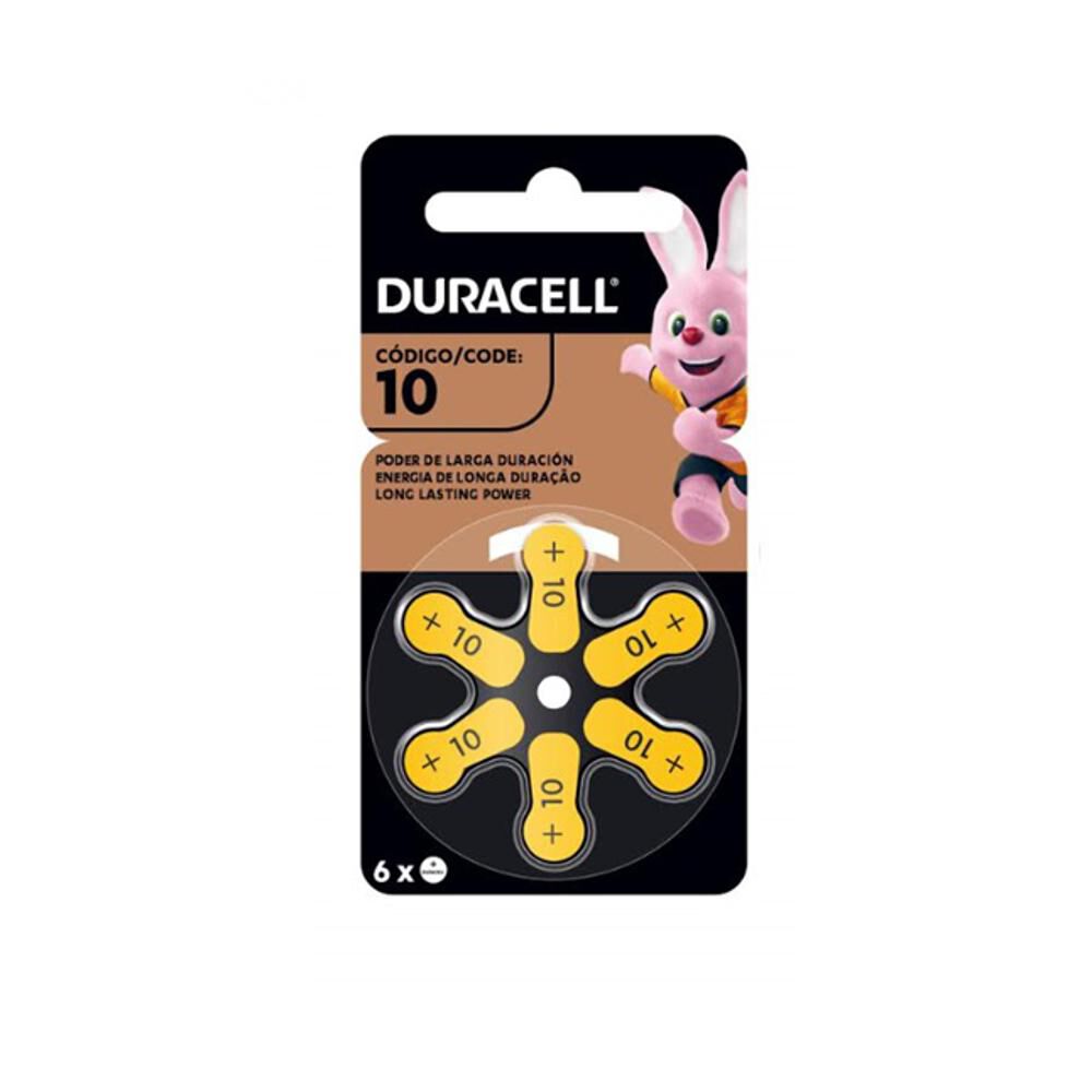 Pila Audiología Da10 6 Un. - Duracell image number 0.0