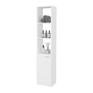 Estante Organizador Ba&ntilde;o 1 Puerta Fm-011b - Blanco