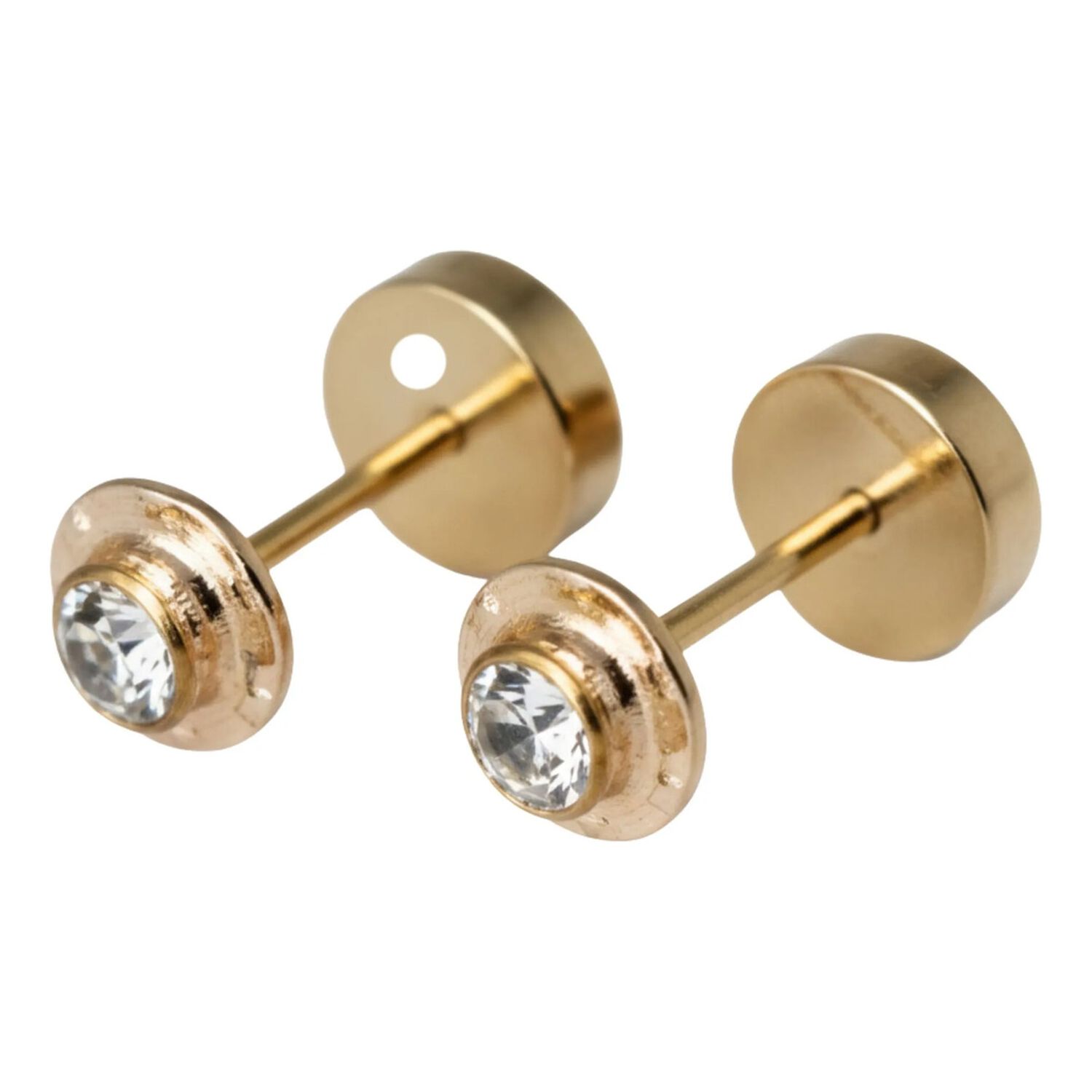 Aros Abridores Chat&oacute;n Circ&oacute;n 4mm N1 Oro 14k Beb&eacute; image number 8.0