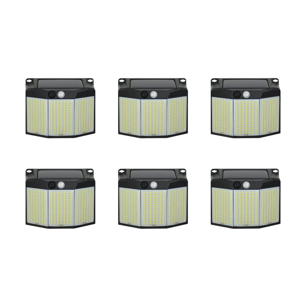 Pack 6 Aplique 294 Led Solar Contra Agua image number 0.0