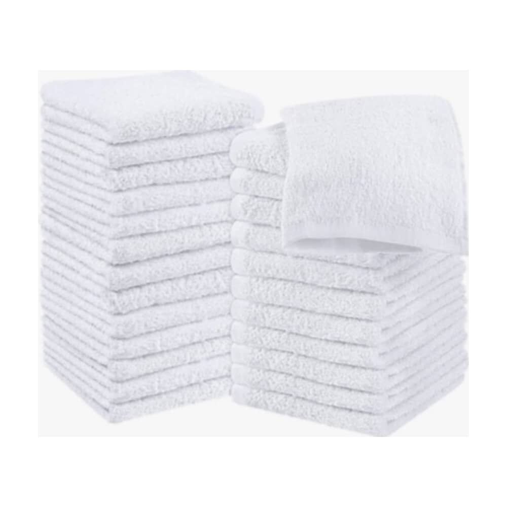 Pack 12 Toallas Blanco Cuadrada De 25 X 25 Cm image number 0.0