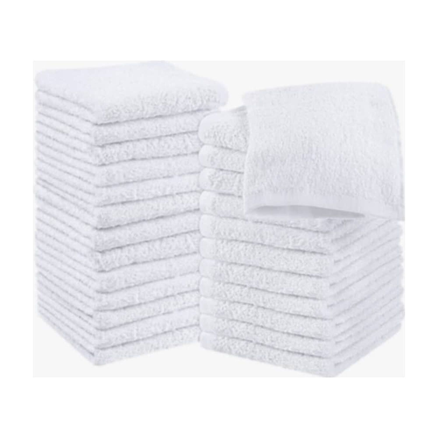 Pack 12 Toallas Blanco Cuadrada De 25 X 25 Cm image number 0.0