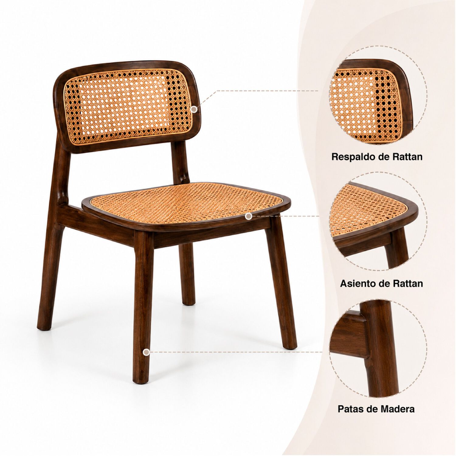 Silla De Comedor Madera Liitos 44x49x82 image number 4.0
